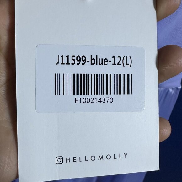 Hello Molly Fortune Seeker Midi Dress Blue Semi-lined Slight-stretch Party - Picture 12 of 15